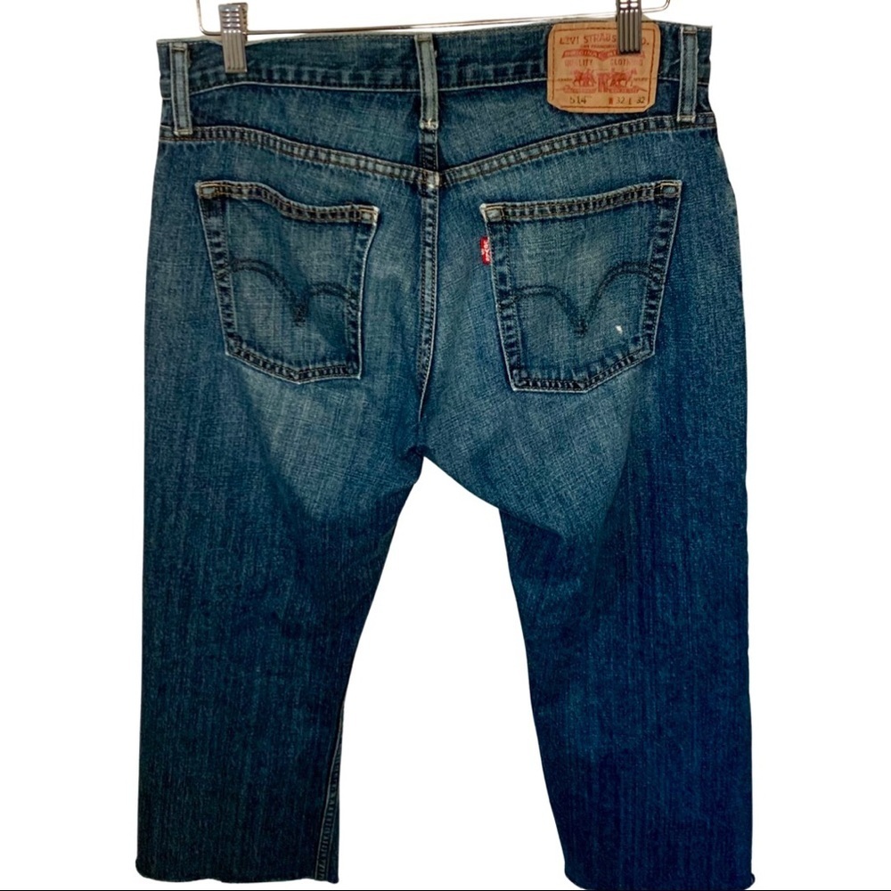 LEVI’S 514 Slim Straight Cropped Capri Jeans 100% Cotton Denim - Picture 5 of 11